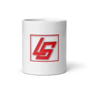 White glossy mug