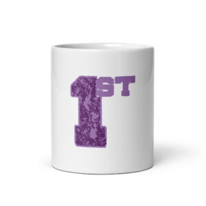 White glossy mug