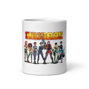White glossy mug